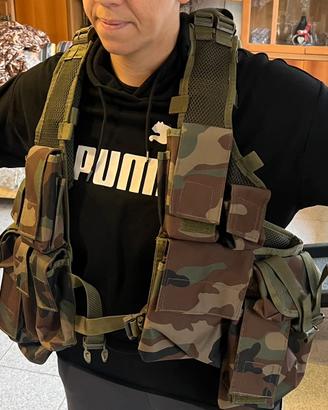 Gilet Tattico Multitasca Coyote Mimetico