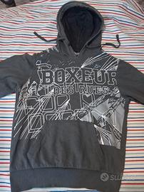 Felpa con Cappuccio Boxeur des Rues - Grigio Antra