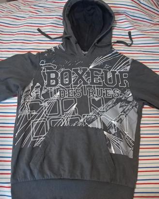 Felpa con Cappuccio Boxeur des Rues - Grigio Antra