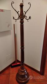 Piantana Appendiabiti legno massello con 4 bracci