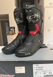 Stivali Moto Racing TCX ST-FIGHTER Nero/Rosso 42