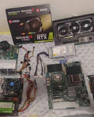 lotto grande di hardware informatica
