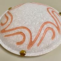 Plafoniera in vetro a due luci 40cm