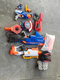 lotto fucili e pistole nerf  perfetti