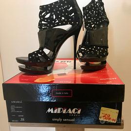 SCARPE TACCO SPILLO E SWAROVSKI ELEGANTI ORIGINALI