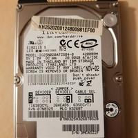 Hard disk ide 20 GB da 2,5 pollici