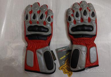 guanti da moto in pelle e kevlar 