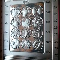 Calendario perpetuo in argento