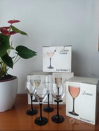 Set n.47 bicchieri Luminarc serie Domino anni '80