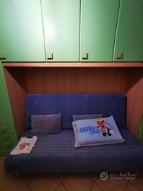 cameretta e divano letto matrimoniale 