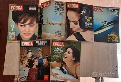 6 numeri EPOCA anno 1963 CLAUDIA CARDINALE 