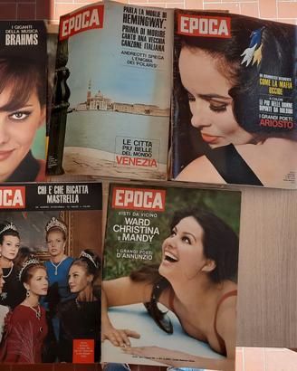 6 numeri EPOCA anno 1963 CLAUDIA CARDINALE 