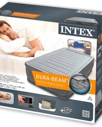 2 Materassi Intex 64412 Gonfiabili Singoli Alti 46