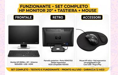 Monitor 30’mHP2009+tastiera+mouseHP