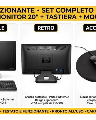 Monitor 30’mHP2009+tastiera+mouseHP