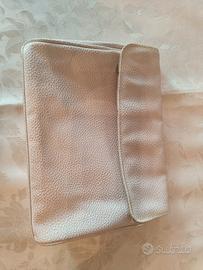 pochette mare in pelle bianca