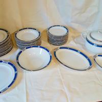 Servizio di piatti da 12 in limoges oro zecchino