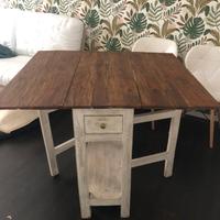 Tavolo legno massello bandelle