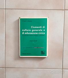 Libro Elementi di Cultura Generale e Ed civica