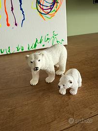 Coppia di orsi polari schleich
