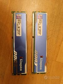Ram ddr3 8gb 2x4gb kingston blu hyper x