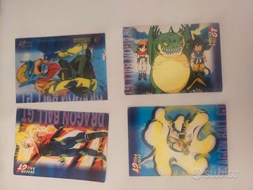 4 carte figurine Dragonball gt