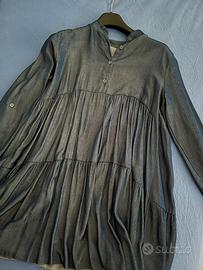 Vestito tessuto fresco denim