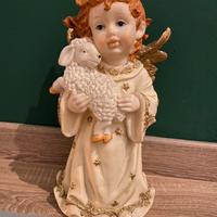 Angelo decorativo con agnello – altezza 30 cm