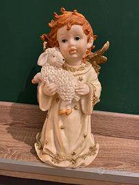 Angelo decorativo con agnello – altezza 30 cm