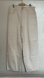 Max&Co pantaloni donna beige wide leg taglia 44