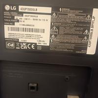 LG 43” 4K SMART TV