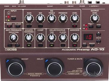 DI Multieffetto per Chitarra Acustica BOSS AD-10