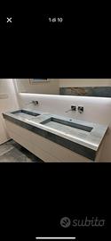 Top doppio lavandino bagno