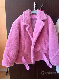Cappotto  teddy rosa