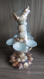 centrotavola con conchiglie 39 cm