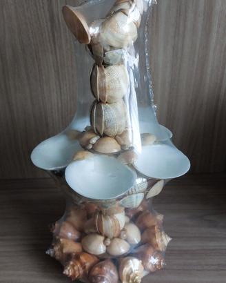 centrotavola con conchiglie 39 cm