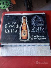 INSEGNA METALLO VINTAGE BIRRA LEFFE