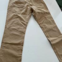 Jeans color beige piazza italia tg 9/10 anni