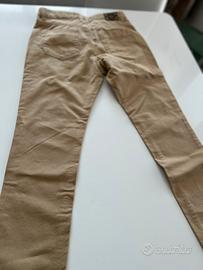 Jeans color beige piazza italia tg 9/10 anni