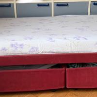 Letto singolo Duetto Flou con contenitori
