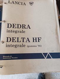  LANCIA  DELTA  DEDRA 4WD MANUALE ORIGINALE 