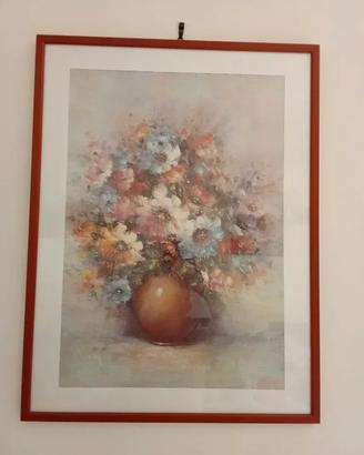 Quadro vaso di fiori vintage '80 – ritiro a Bari