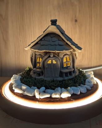 Diorama Casetta Incantata 3D | Lampada LED 