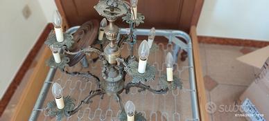 Lampadario  antico verniciabile