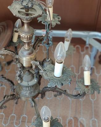 Lampadario  antico verniciabile