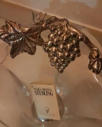 VASO CRISTALLO E ARGENTO MARIA CRISTINA STERLING
