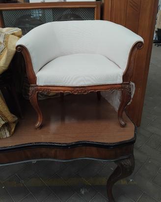 Poltroncina a pozzetto anni 30'