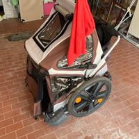 Trasporta bellelli trav box  Carrello 2 bimbi bici