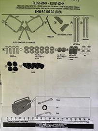 GIVI telaietto porta valigie gs 1300 Standard