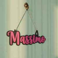 Nome stampa 3D PERSONALIZZATO decoro casa eventi